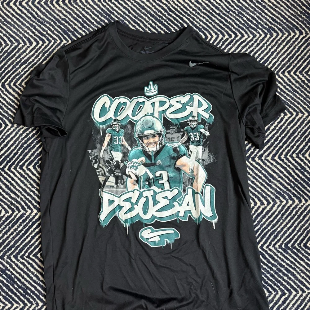 Nike Black Philadelphia Eagles DeJean dri fit T shirt L Never worn!!! - Picture 1 of 3
